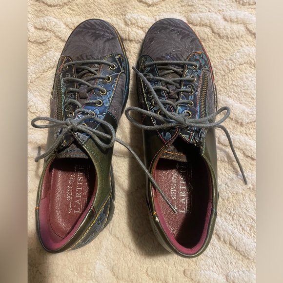 L'ARTISTE Olive Lace-Up Shoes 41 Danli-Grym like new - Picture 2 of 12